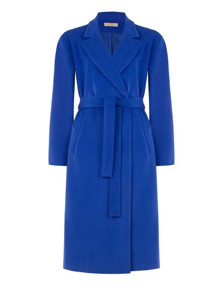 Manteau court en laine avec ceinture assortie « Rinascimento Curvy »