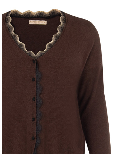 Curvy Cardigan with Lace Inserts – Rinascimento Curvy