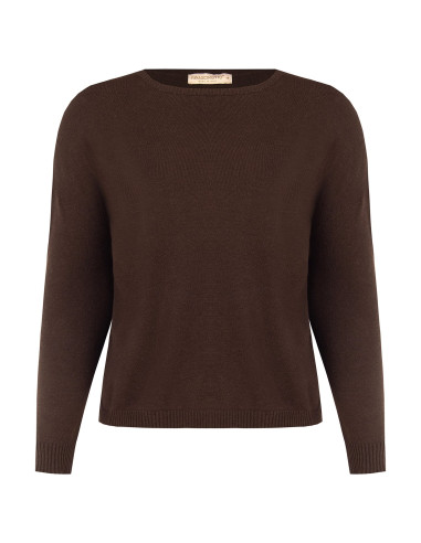 Pull ample pour femmes rondes, col bateau, Rinascimento Curvy