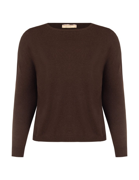 Pull ample pour femmes rondes, col bateau, Rinascimento Curvy