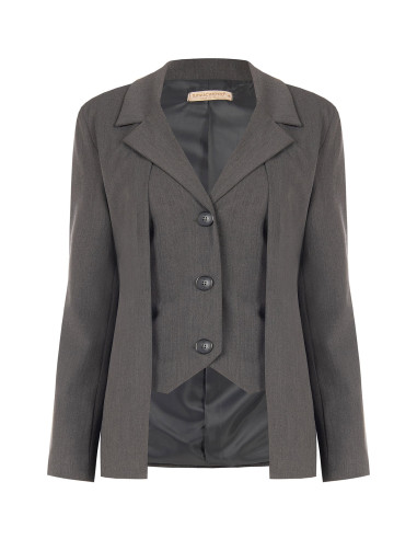 Giacca Blazer In Poliviscosa Effetto 2 In 1 Giacca E Gilet Rinascimento