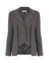 Rinascimento 2-in-1 Polyviscose Blazer Jacket with Vest Effect - Ve...