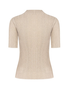 Haut moulant en fil de lurex avec boutons au niveau du col « Rinasc... 2