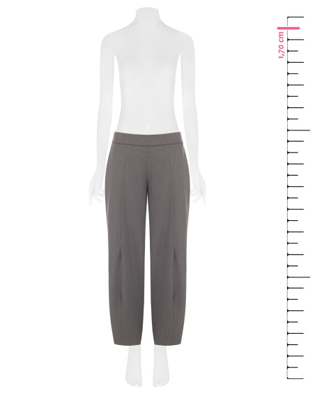 Pantalon ample style « balloon » en polyviscose avec élastique à l'...