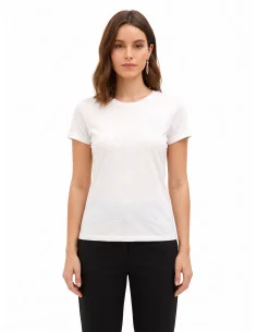 Regular-Fit Cotton T-Shirt with Embroidered Logo Rinascimento