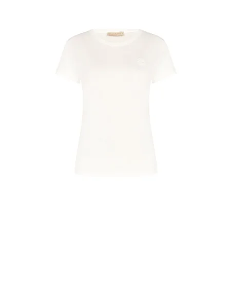 Regular-Fit Cotton T-Shirt with Embroidered Logo Rinascimento