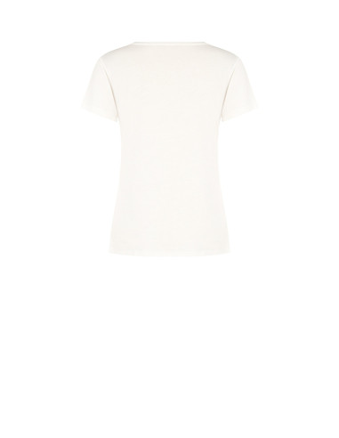 T-shirt coupe classique en coton avec logo brodé « Rinascimento » -...