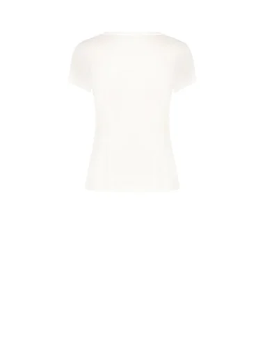 T-Shirt Regular In Cotone Con Stampa Bassotto Cuore E Strass Rinascimento