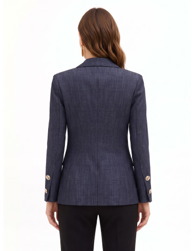Punto Milano Blazer Jacket with Rinascimento Logo Buttons - Vestiti...