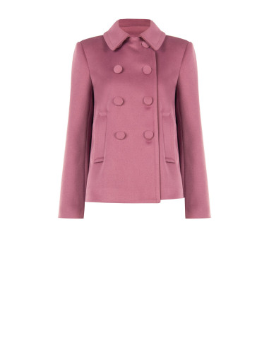 Cappotto Corto Over In Panno Con Bottoni Coordinati Rinascimento