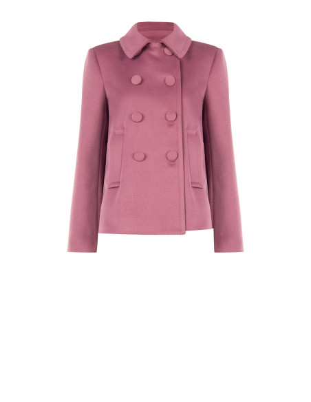 Cappotto Corto Over In Panno Con Bottoni Coordinati Rinascimento