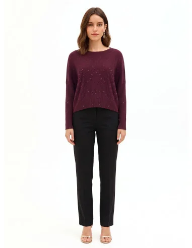 Maglione Over Con Paillettes Rinascimento