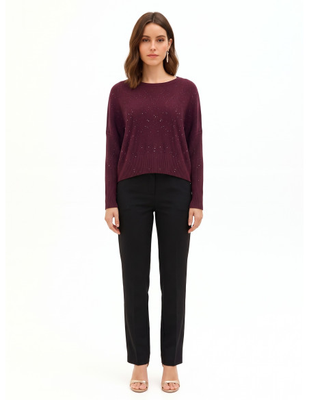 Pull ample à paillettes « Rinascimento » - Vestiti Firmati Life Smiles