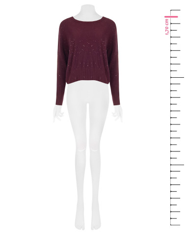 Maglione Over Con Paillettes Rinascimento