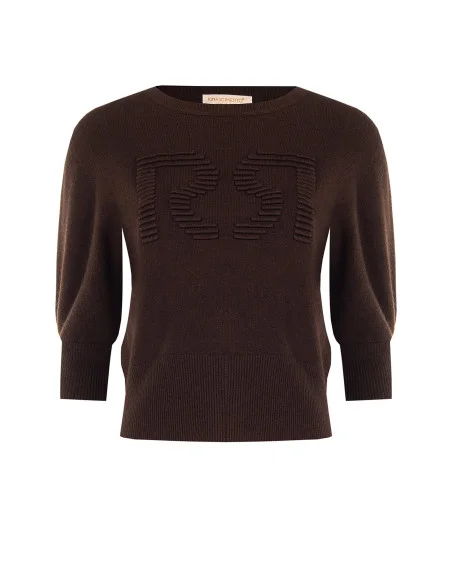 Maglione In Misto Viscosa Con Logo Rr In Rilievo Rinascimento