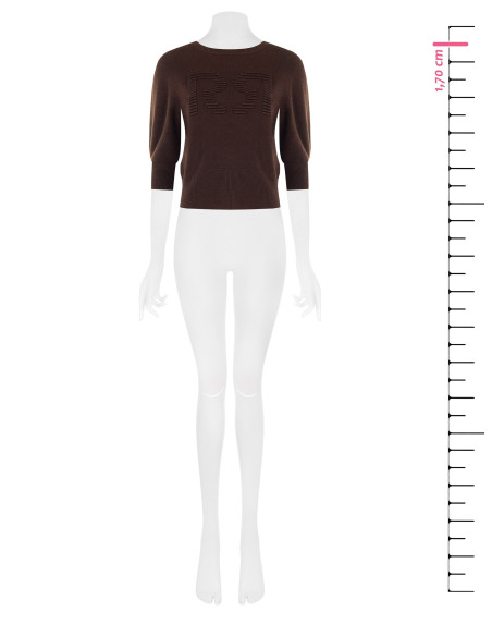 Viscose-blend jumper with embossed RR logo – Rinascimento - Vestiti...