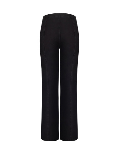Jean wide leg avec ceinture intégrée et coutures centrales Rinascimento