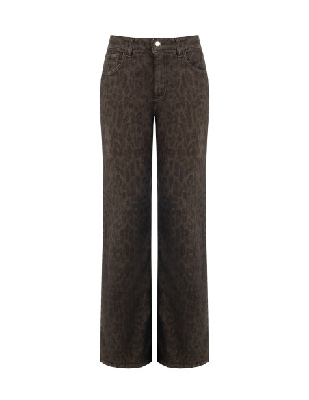 Jean wide leg élastiques et tachetés Rinascimento