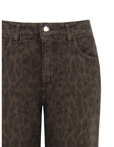 Jeans Wide Leg Elasticizzati E Maculati Rinascimento