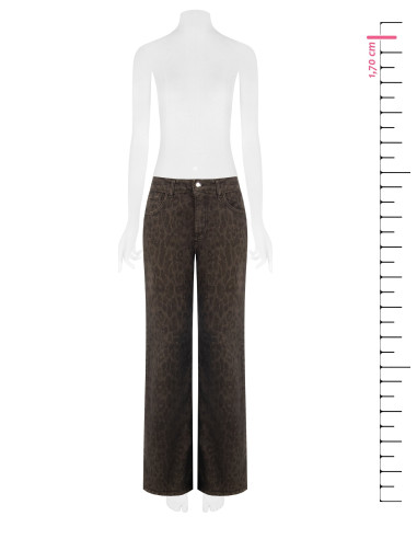 Jeans Wide Leg Elasticizzati E Maculati Rinascimento