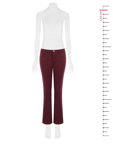 Jeans Flare Elasticizzati Con Orli A Taglio Vivo Rinascimento