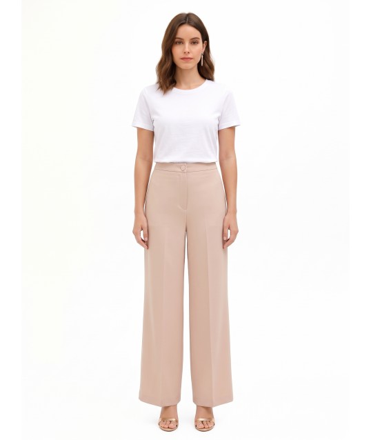 Rinascimento Cadi Fabric Palazzo Trousers Without Pockets