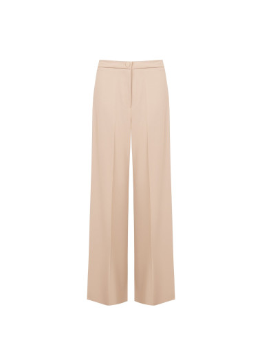 Pantalon palazzo en tissu cadi sans poches Rinascimento