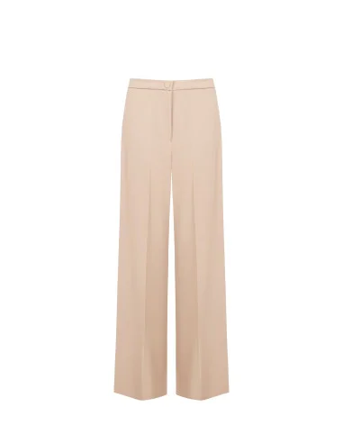 Pantalon palazzo en tissu cadi sans poches Rinascimento