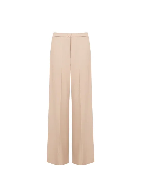 Palazzo Trousers in Cadi Fabric Without Pockets Rinascimento