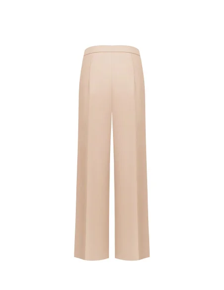 Pantalon palazzo en tissu cadi sans poches Rinascimento