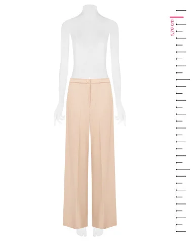 Pantalone Palazzo In Tessuto Cadi Senza Tasche Rinascimento