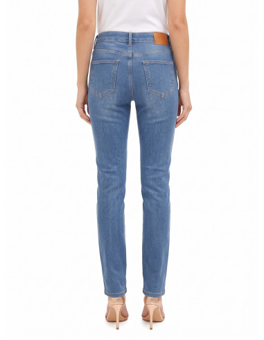 Jeans Straight Elasticizzati Lavaggio Medio Rinascimento