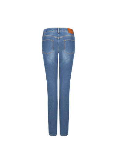 Jeans Straight Elasticizzati Lavaggio Medio Rinascimento