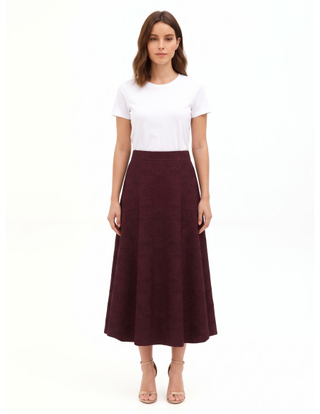 Long Flared Skirt in Embossed Jacquard with Lurex – Rinascimento - ...