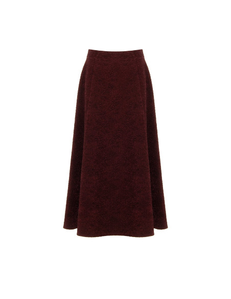 Long Flared Skirt in Embossed Jacquard with Lurex – Rinascimento - ...