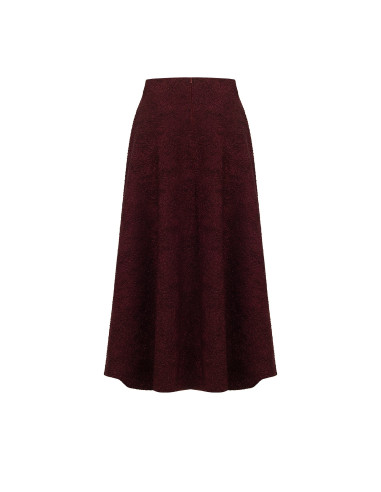 Gonna Lunga Svasata In Jacquard Goffrato Con Lurex Rinascimento
