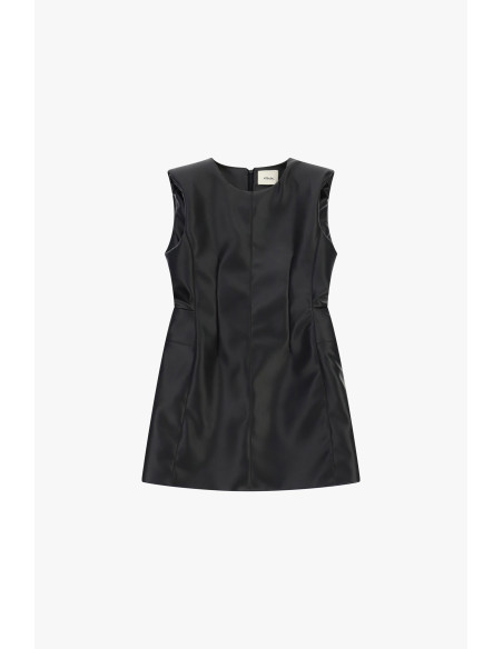 Dixie Short Sleeveless Dress with Contoured Seams - Vestiti Firmati...