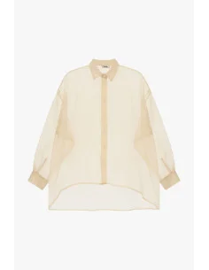 Chemisier oversize transparent à manches larges Dixie