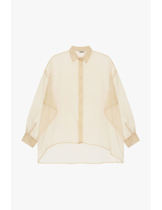 Dixie Oversized Sheer Shirt with Wide Sleeves - Vestiti Firmati Lif...