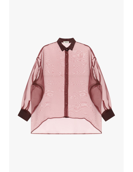 Chemise ample transparente à manches larges Dixie - Vestiti Firmati...