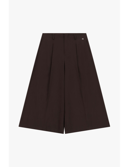 Dixie High-Waisted Shorts with Darts and Belt Loops - Vestiti Firma...