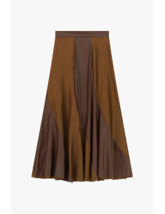 Gonna Midi Svasata Con Inserti Asimmetrici Dixie