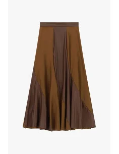 Gonna Midi Svasata Con Inserti Asimmetrici Dixie