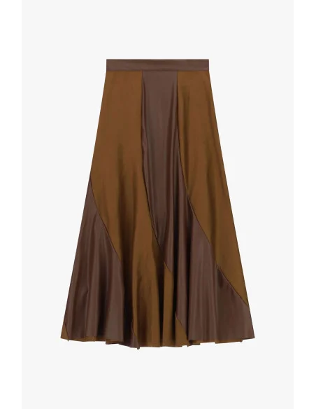 Gonna Midi Svasata Con Inserti Asimmetrici Dixie