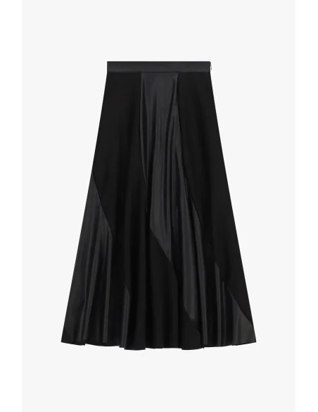 Jupe midi à empiècements brillants Dixie