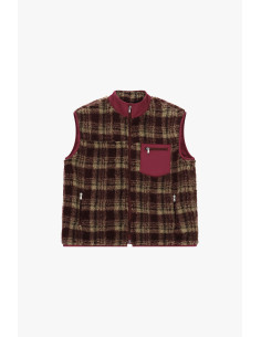 Gilet sans manches à carreaux avec poche zippée Dixie - Vestiti Fir...