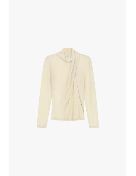 Maglione Drappeggiato Con Collo Morbido E Maniche Lunghe Dixie