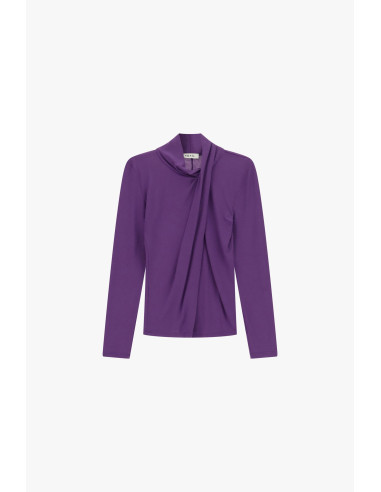 Pull drapé à col souple et manches longues Dixie - Vestiti Firmati ...