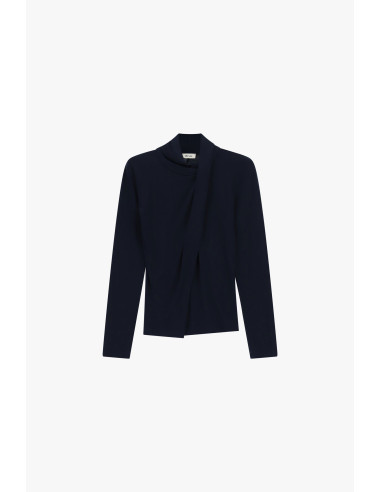 Pull drapé à col souple et manches longues Dixie - Vestiti Firmati ...