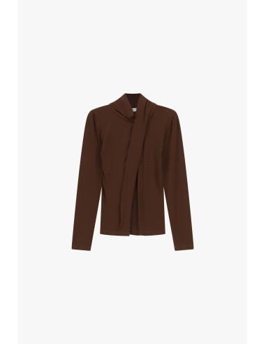 Pull drapé à col souple et manches longues Dixie - Vestiti Firmati ...